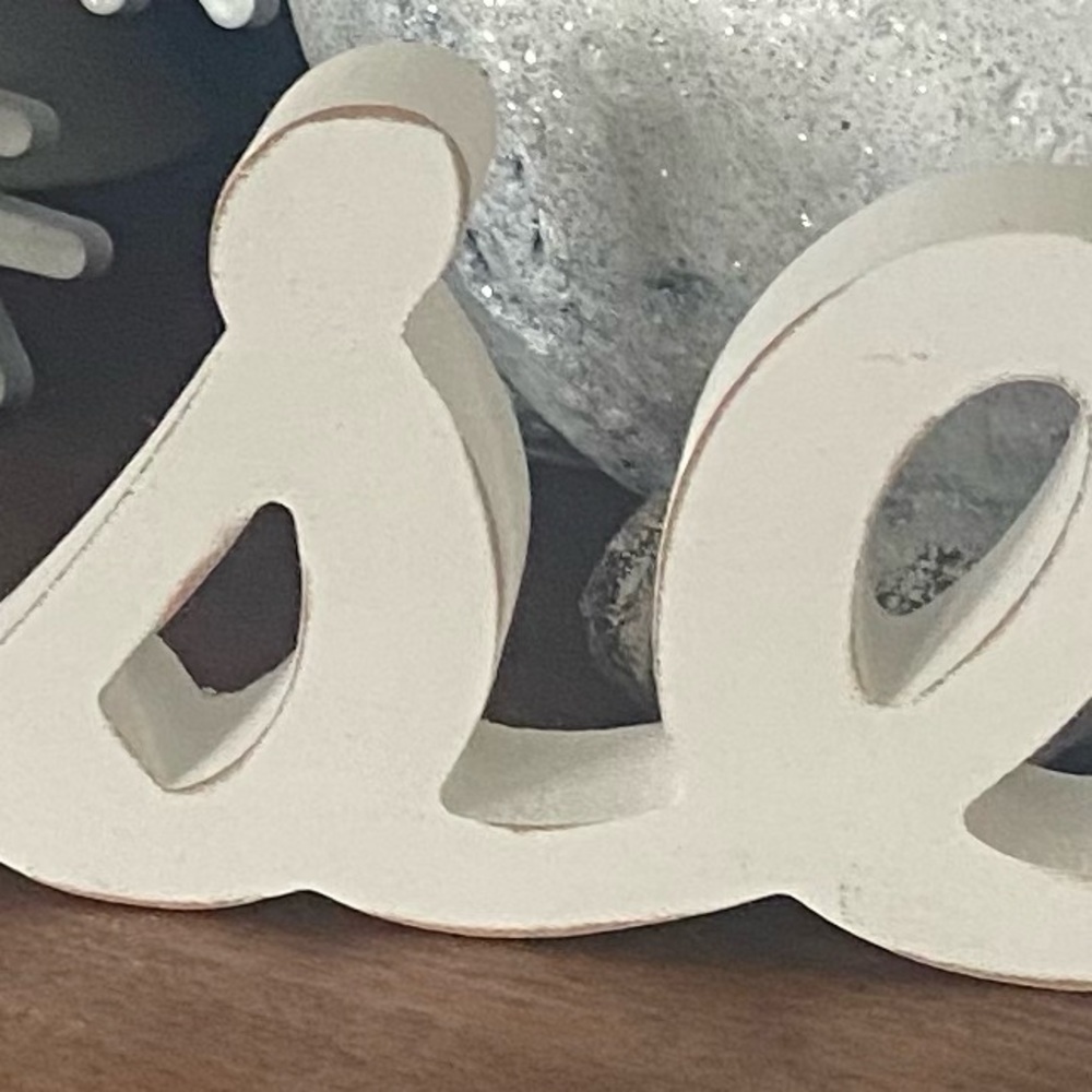 White 'Blessed' Decor Sign - Picture 3 of 3